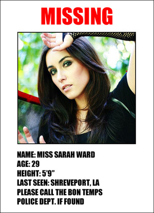 Miss Sarah Ward missing in Red Ditch